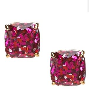 Kate Spade New York Square Glitter Stud Earrings